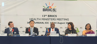 Ministra da Saúde destaca importância de trabalho conjunto entre países em reunião do BRICS