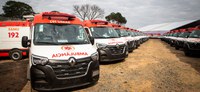 Ministério da Saúde entrega mais 163 ambulâncias para 7 estados