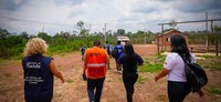 Técnicos do Ministério da Saúde avaliam impactos da seca em aldeias de Bom Jesus do Tocantins (PA)