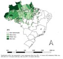Mapa de risco por município de infecção, Brasil, 2016