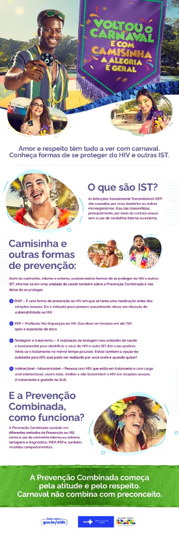 Folder Digital -  Campanha de Prevenção às IST - Carnaval .jpg