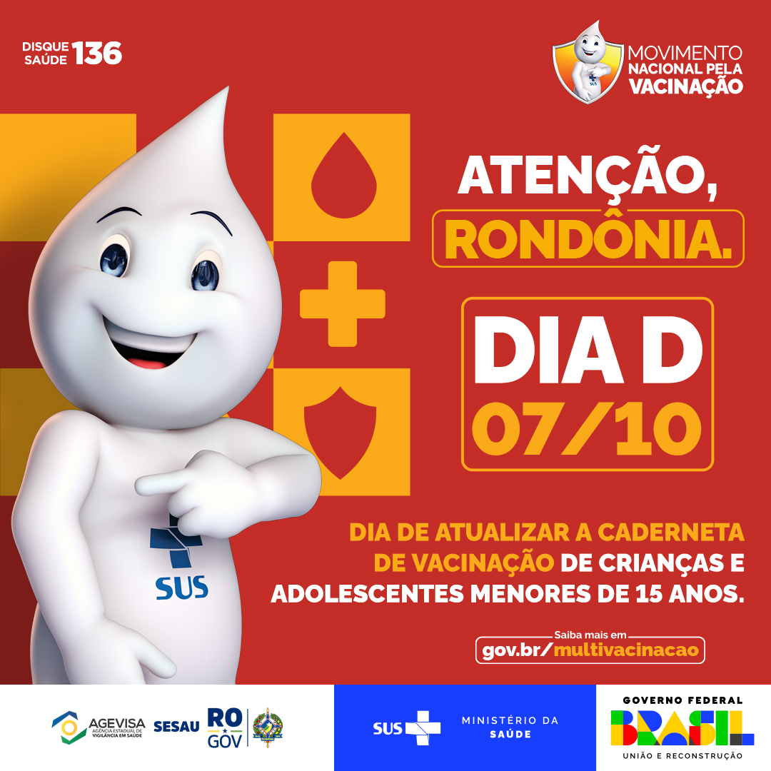 Card Logo do Estado - Dia D - Campanha de Multivacinação em Rondônia - 1080x1080px .jpg