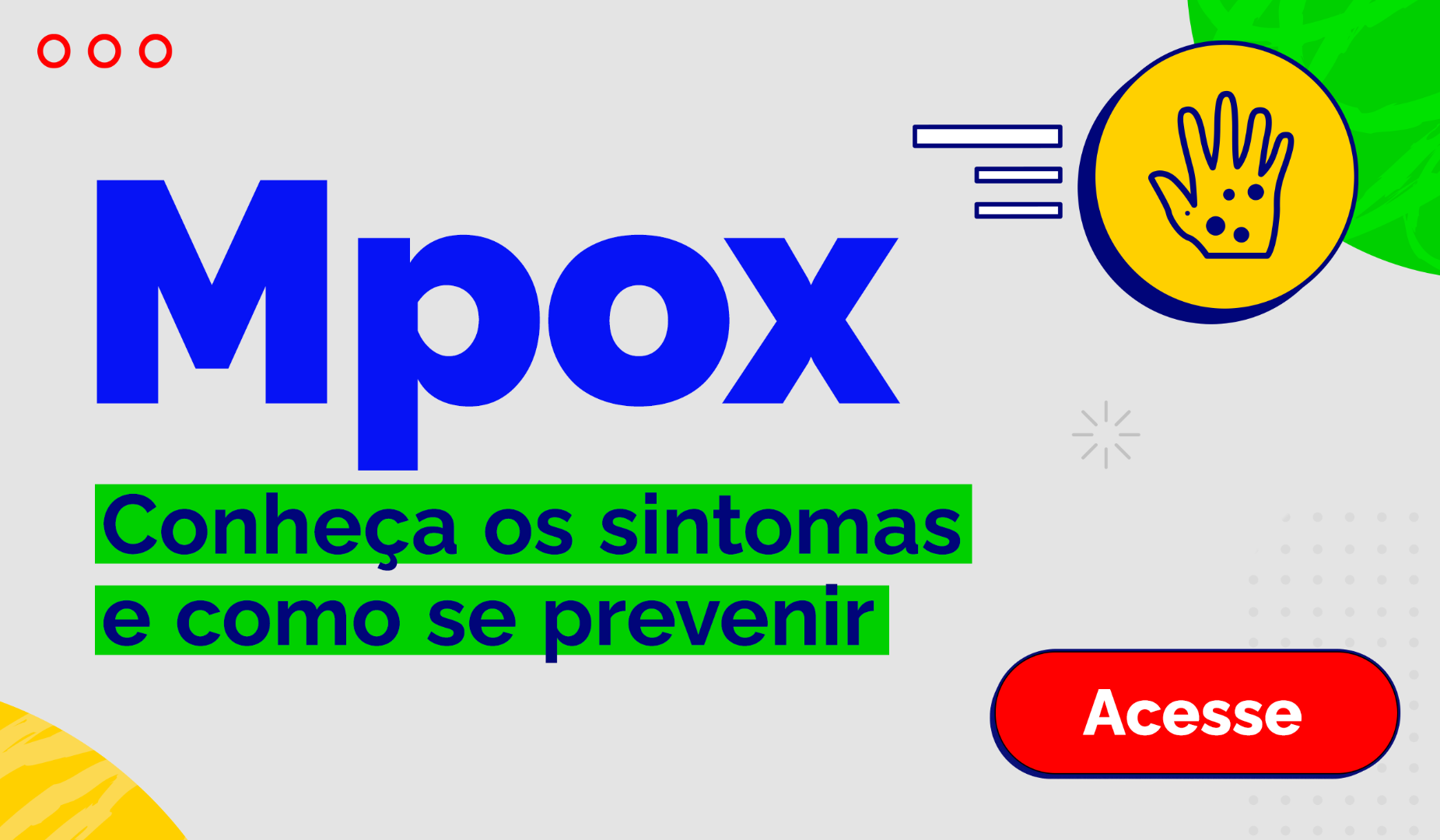 Mpox - Conheça os sintomas e como se prevenir