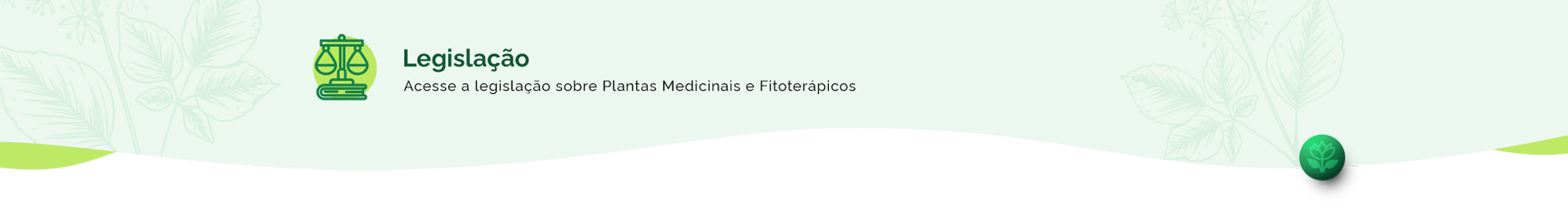 Acesse a legislação sobre as plantas medicinais e fitoterápicos