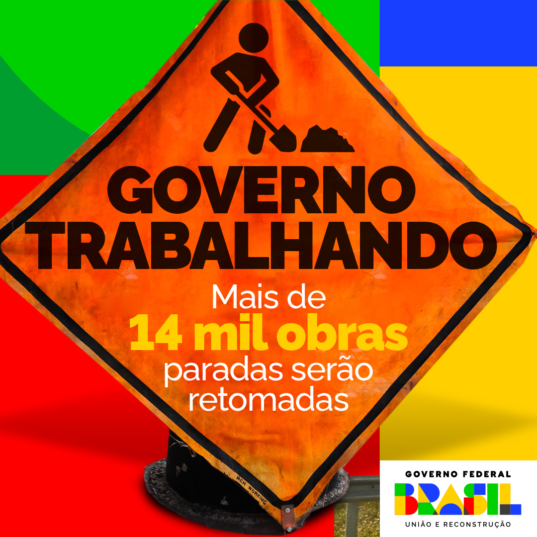 14 mil obras serão retomadas