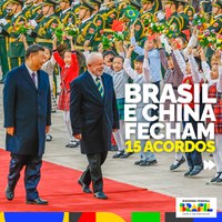 Brasil e China fecham 15 acordos e reforçam parceria