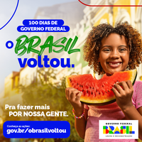 Use nosso filtro O Brasil Voltou e acompanhe as ações do Governo nas redes sociais