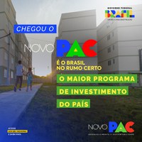 Campanha detalha investimentos no Novo PAC