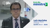 Luiz Marinho fala sobre avanços na geração de empregos no Bom Dia, Ministro desta quarta