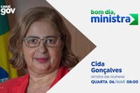 Cida Gonçalves aborda avanço de políticas para mulheres no Bom Dia, Ministra