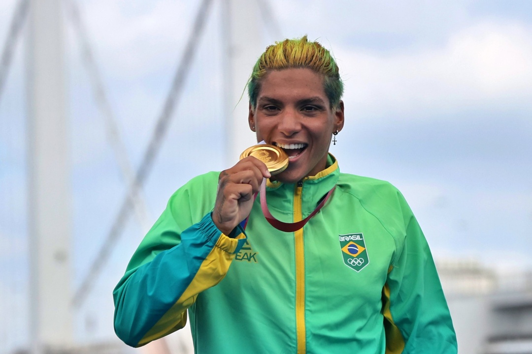 Ana Marcela Cunha: campeã olímpica nas maratonas aquáticas. Foto: Breno Barros / Min. Esporte