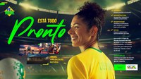 Campanha "Está Tudo Pronto" promove a candidatura do Brasil para sediar a Copa do Mundo FIFA de Futebol Feminino em 2027