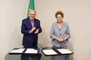 Alckmin e Dilma formalizam R$ 5,7 bilhões do Banco dos Brics para o Rio Grande do Sul