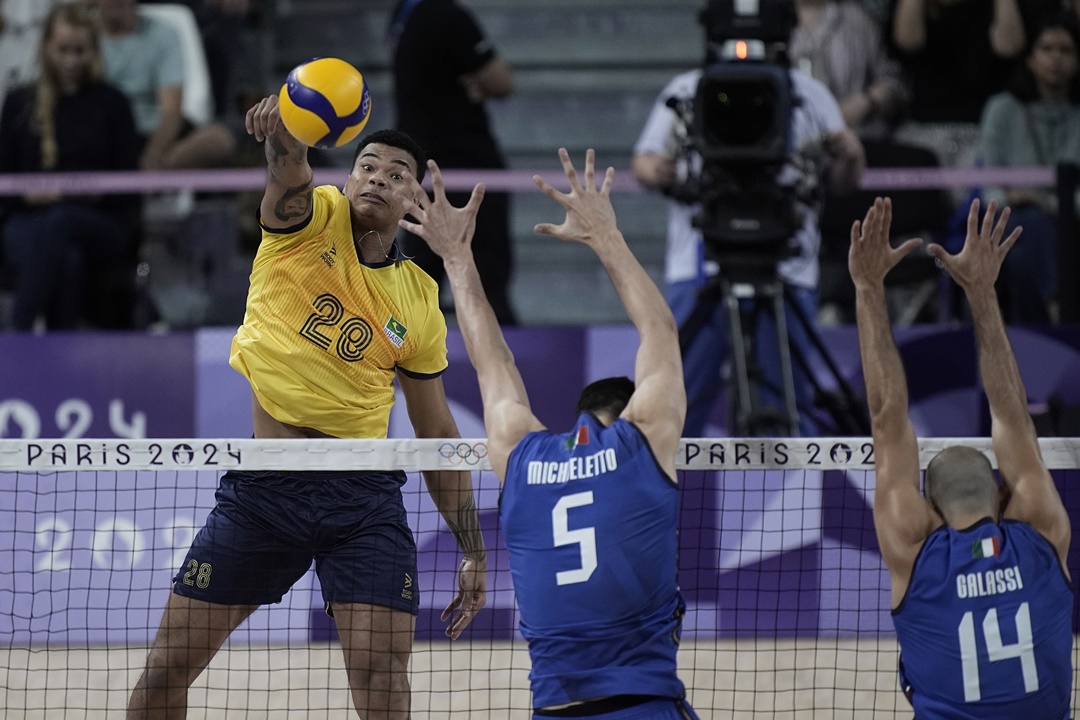 Darlan foi o principal pontuador brasileiro na partida contra a Itália, com 25 pontos. Foto: 	Alexandre Loureiro/COB