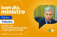 Paulo Teixeira detalha Plano Safra da Agricultura Familiar no programa “Bom Dia, Ministro” desta quarta (10)