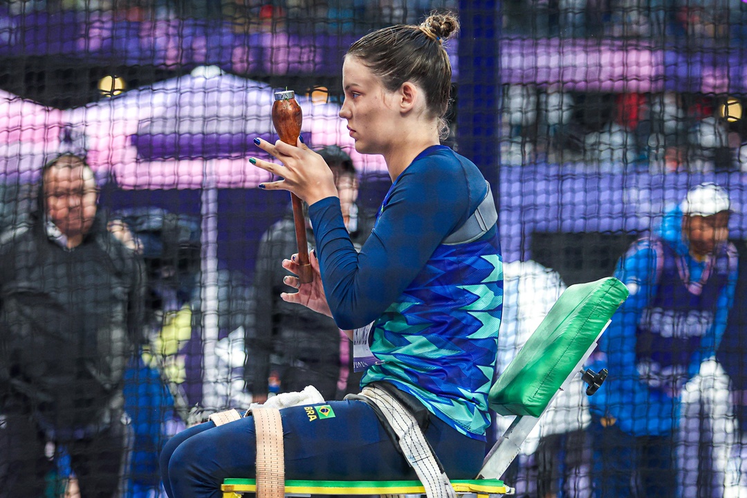 Giovanna Boscolo, bronze no lançamento de club, no atletismo. Foto: Wander Roberto/CPB