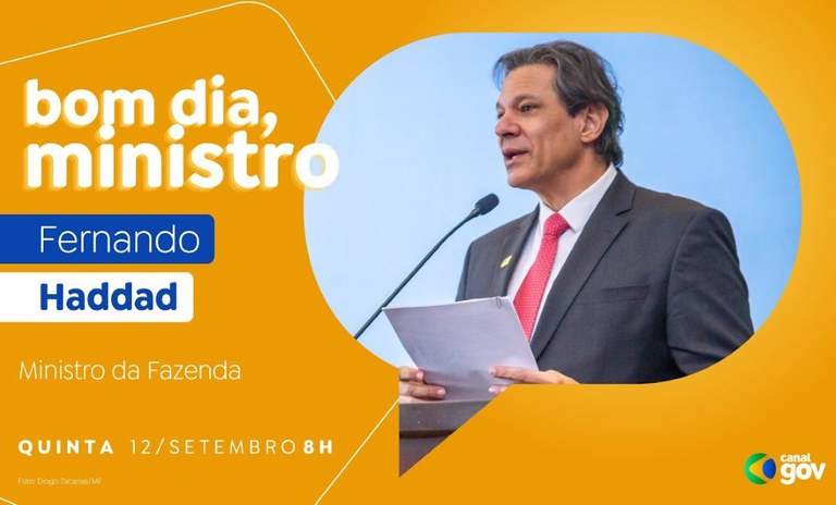 Fernando Haddad participa do Bom dia, Ministro