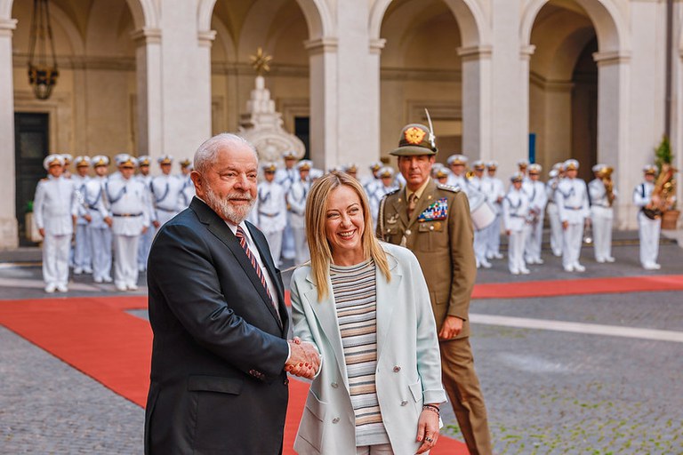Presidente Lula e Giorgia Meloni