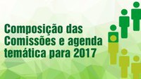 Conselheiros definem composição das Comissões e agenda temática para 2017