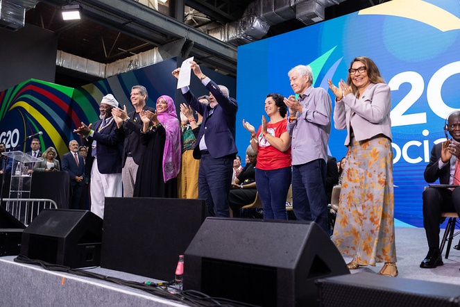 Cerimônia de encerramento do G20 Social.