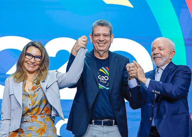 Primeira-dama, Janja, Ministro Márcio e Presidente Lula.