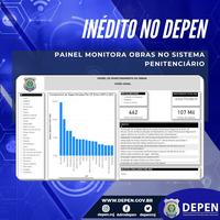 Depen lança Painel de Monitoramento de Obras