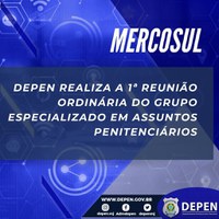 Depen realiza a 1ª Reunião Ordinária do Grupo Especializado em Assuntos Penitenciários do Mercosul