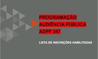 PENA JUSTA: divulgada lista de selecionados para participação na audiência pública do Plano Nacional