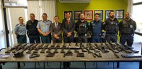 PFCG entrega armamento doado pelo Depen à Polícia Militar de Mato Grosso do Sul