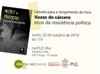 Projeto Cartas do Cárcere lança livro no dia 26 de outubro