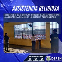 Resultado da consulta pública para aperfeiçoar a assistência religiosa no sistema penitenciário