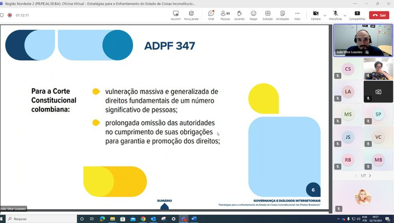 SENAPPEN promove Oficina virtual para Gestores Estaduais de políticas penais da Região Nordeste 2.jpeg