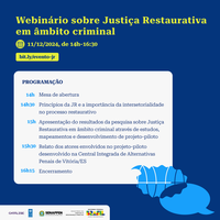 SENAPPEN promove webinário sobre Justiça Restaurativa em parceria com o PNUD