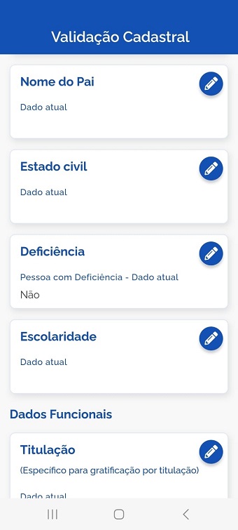 Agente Público Civil Ativo - como validar seus dados cadastrais? — Portal  do Servidor