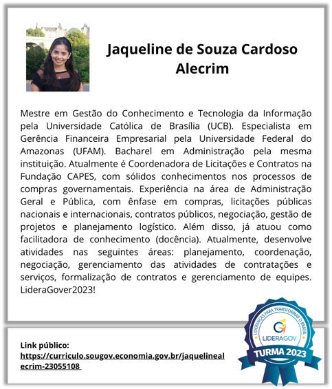 Jaqueline de Souza Cardoso Alecrim