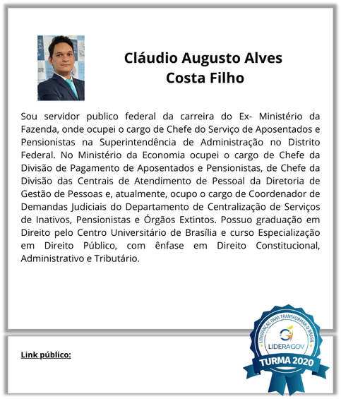 Cláudio Augusto Alves  Costa Filho