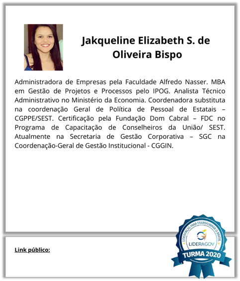Jakqueline Elizabeth S. de  Oliveira Bispo