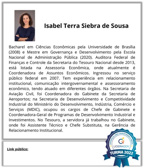 Isabel Terra Siebra de Sousa