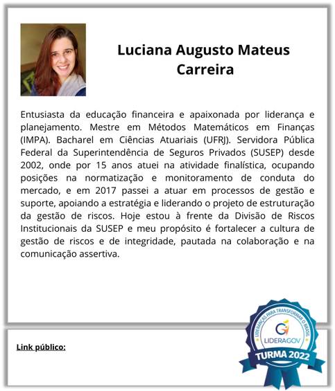 Luciana Augusto Mateus  Carreira