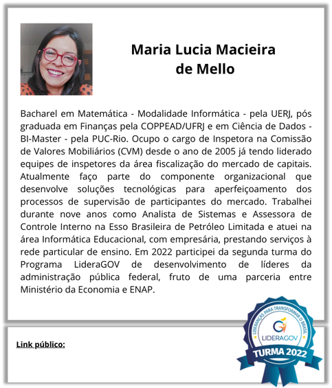 Maria Lucia Macieira  de Mello