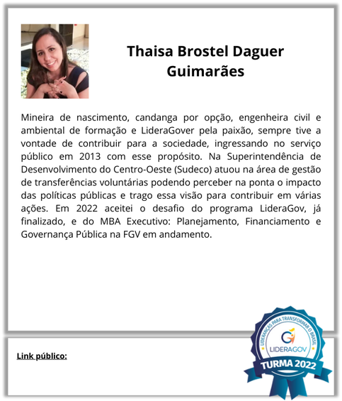 Thaisa Brostel Daguer  Guimarães