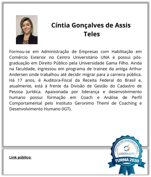 Cíntia Gonçalves de Assis  Teles