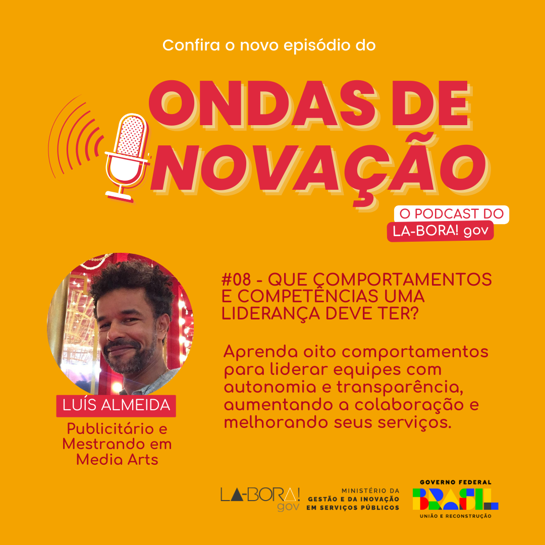 Card de divulgação do novo episódio do podcast Ondas de Inovação