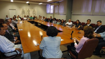 Cerimônia de Assinatura Plano de Trabalho - Unidade do SIASS UFRN_Autoridades presentes na cerimônia.jpg