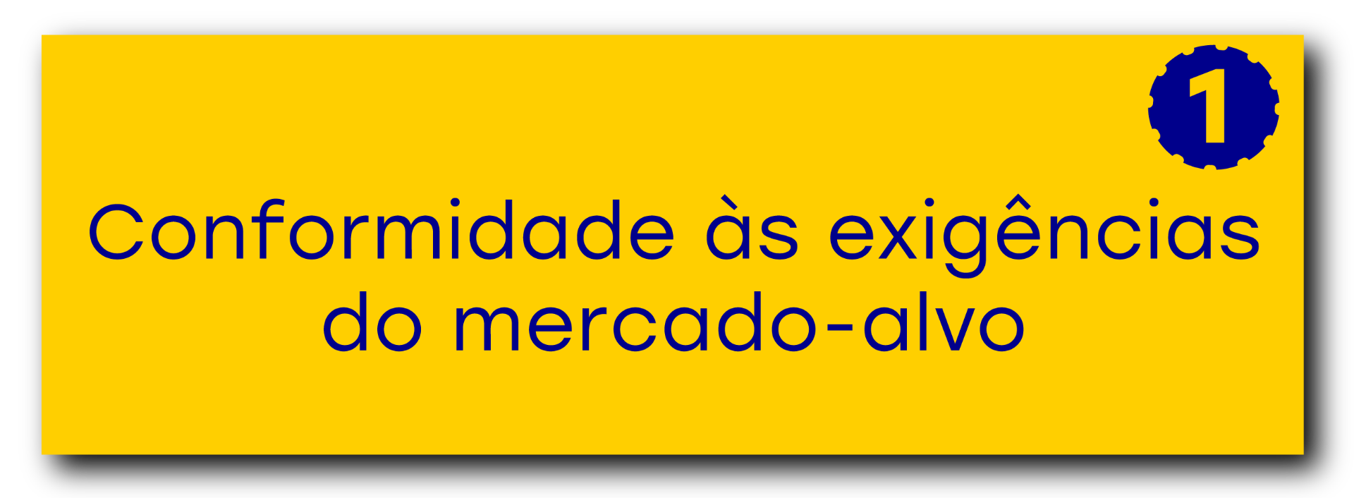 Conformidade às exigências do mercado-alvo