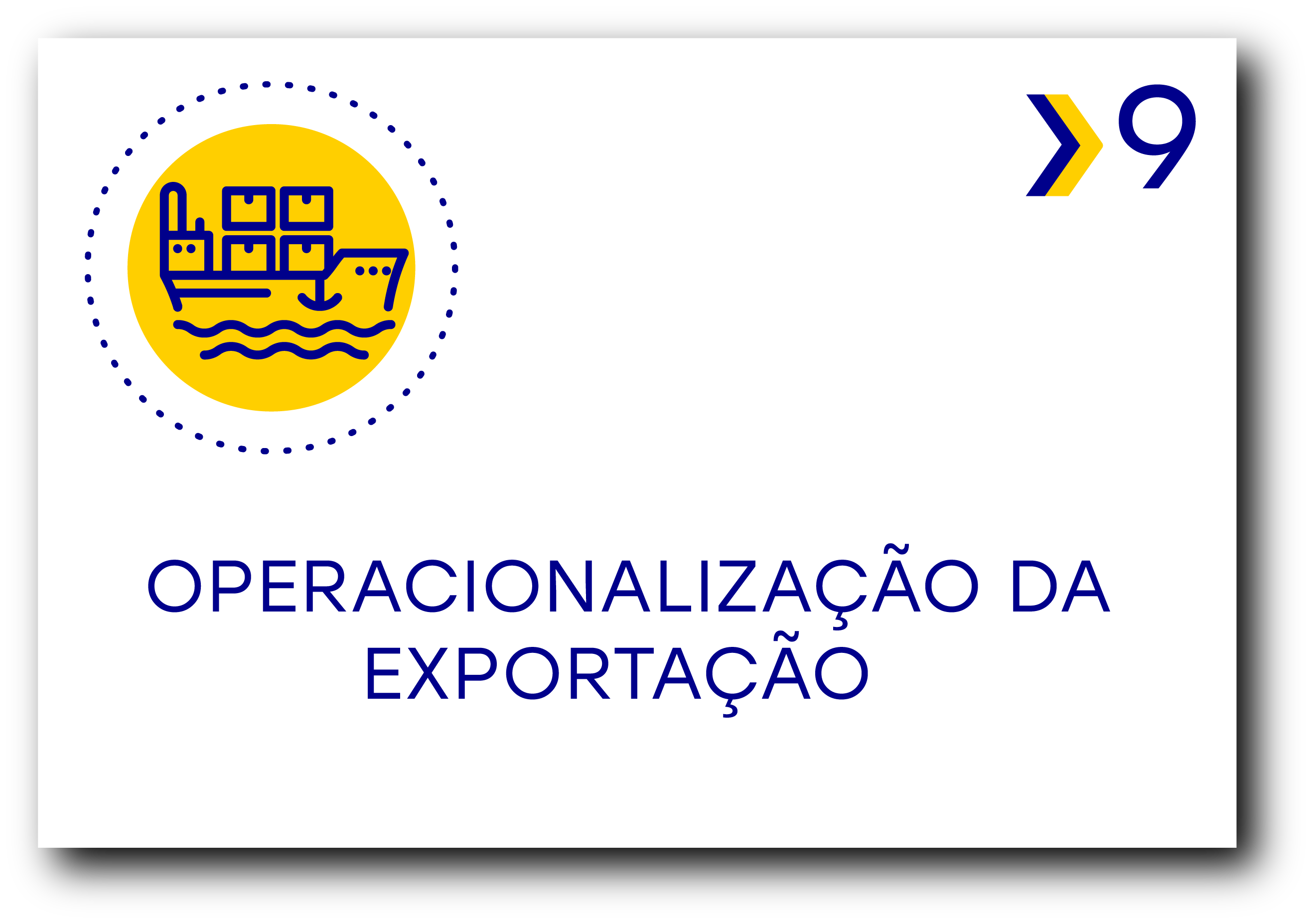 Capítulo 9. Operacionalização da Exportação