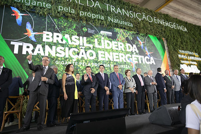 Ministro Alexandre Padilha durante cerimônia de sanção do projeto de lei do Combustível do Futuro. Foto: Gilmar Ferreira/ASCOM/SRI