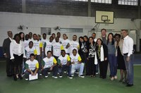 01.09.2011 - No Rio de Janeiro, alunos do ProJovem Urbano nas Unidades Prisionais comemoram a conclusão do curso