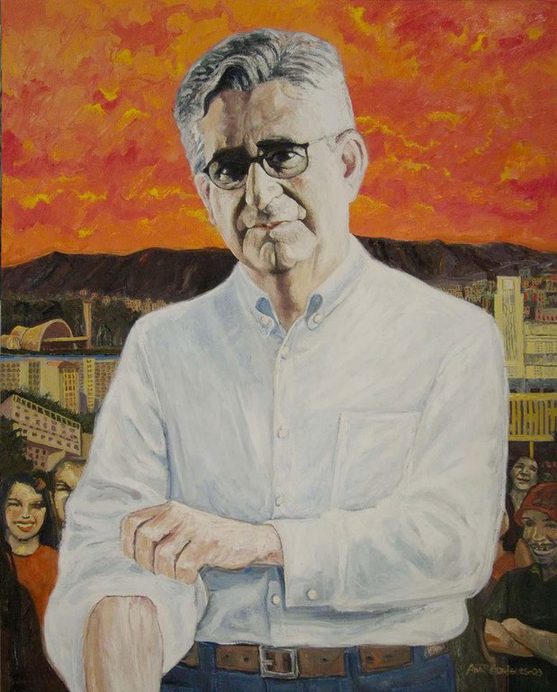 Retrato em óleo sobre tela do pintor Adão Rodrigues para o Memorial Célio de Castro