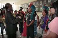 05.04.2013 - Presidente do STF recebe integrantes da Juventude Indígena